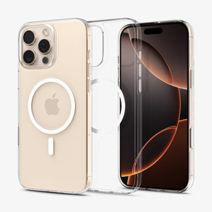 Clear White Thin Fit T MagFit case exterior and interior