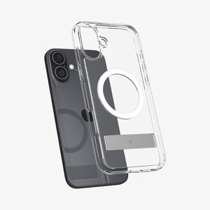 Spigen iPhone 16 Case – Ultra Hybrid S (MagFit) – Crystal Clear – detail image 2
