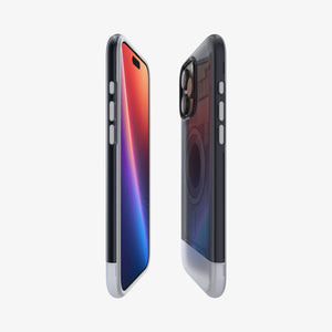Spigen iPhone 16 Pro Classic C1 MagFit case in Graphite - front and rear side view