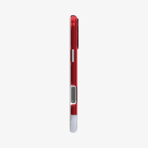 Spigen iPhone 16 Pro Classic C1 MagFit case in Ruby - side button and case profile