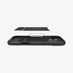 Spigen iPhone 17 Pro Parallax S MagFit case in Matte Black - magnetic layer construction