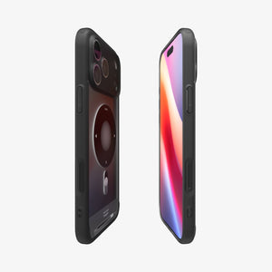 Spigen iPhone 17 Pro Max Case – Ultra Hybrid Classic (MagFit) - Classic Black - front, back and side views