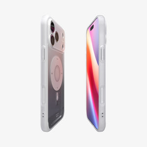 Spigen iPhone 17 Pro Ultra Hybrid Classic MagFit case in Classic Silver - front, back and side views