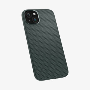 Spigen Liquid Air case for iPhone 15 in Abyss Green – detail image 9