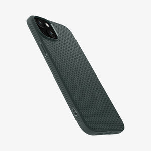 Spigen Liquid Air case for iPhone 15 Plus in Abyss Green – detail image 10