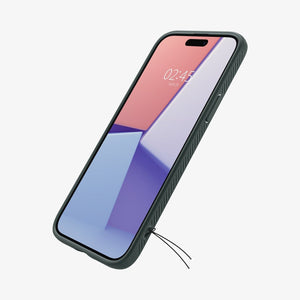 Spigen Liquid Air case for iPhone 15 Plus in Abyss Green – detail image 5