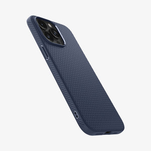 Spigen Liquid Air case for iPhone 15 Pro Max in Navy Blue – detail image 10