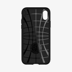 064CS24872 - iPhone XR Case Liquid Air in Black showing the back