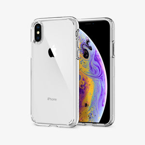 064CS24873 - iPhone XR Case Ultra Hybrid in crystal clear showing the back