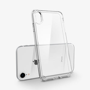 064CS24873 - iPhone XR Case Ultra Hybrid in crystal clear showing the back