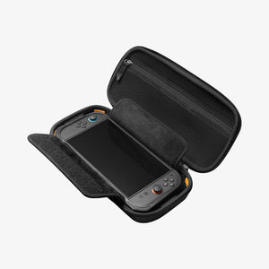 Nintendo Switch 2 secured in padded Rugged Armor Pro carrying case