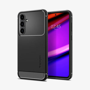 Spigen Galaxy S23 FE Case – Rugged Armor – Matte Black – main product image