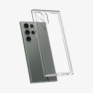 Spigen Ultra Hybrid case for Galaxy S23 Ultra in Crystal Clear – detail image 6