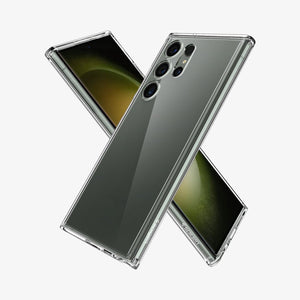 Spigen Ultra Hybrid case for Galaxy S23 Ultra in Crystal Clear – detail image 5