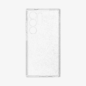 ACS07285 - Galaxy S24 Ultra Case Liquid Crystal Glitter in Crystal Quartz showing the back