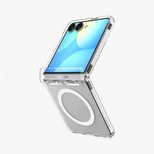 Spigen Galaxy Z Flip 8 Case Ultra Hybrid Pro MagFit - Clear White - image 4
