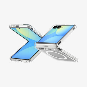 Spigen Galaxy Z Flip 8 Case Ultra Hybrid Pro MagFit - Clear White - image 2