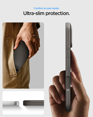 Spigen iPhone 18 Pro Thin Fit (MagFit) - Gunmetal - feature illustration 48