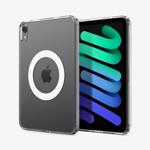Spigen iPad Mini 7 / iPad Mini 6 Case – Ultra Hybrid MagFit – Clear White – detail image 1