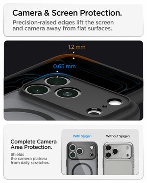 Spigen iPhone 18 Pro Max Ultra Hybrid Matte (MagFit) - Frost Black - feature illustration 63