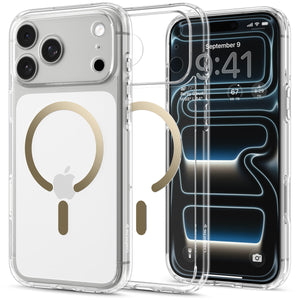 Spigen iPhone 18 Pro Ultra Hybrid (MagFit) - Clear Gold - product view 8