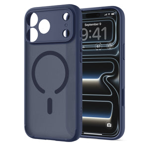 Spigen iPhone 18 Pro Ultra Hybrid Matte (MagFit) - Frost Deep Blue - case detail 47