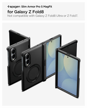Spigen Galaxy Z Fold 8 Case Slim Armor Pro S MagFit - Black - image 2