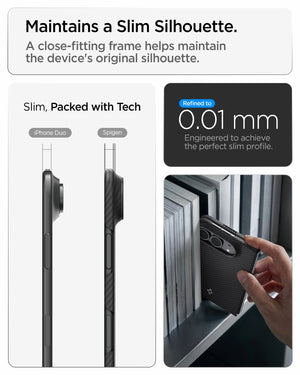 Spigen iPhone Duo Air Skin Aramid MagFit - Slim silhouette and pocket profile