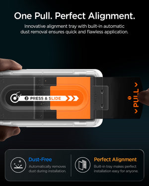 iPhone Pro Max EZ Fit Pro alignment system with automatic dust removal