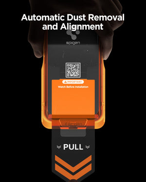 Automatic dust-removal and alignment pull direction for OnePlus 15