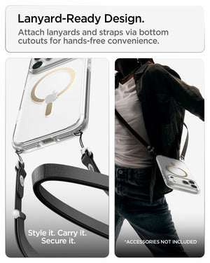 Spigen iPhone 18 Pro Ultra Hybrid (MagFit) - Clear Gold - feature illustration 77
