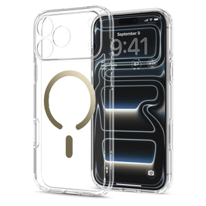 Spigen iPhone 18 Pro Ultra Hybrid (MagFit) - Clear Gold - case detail 20