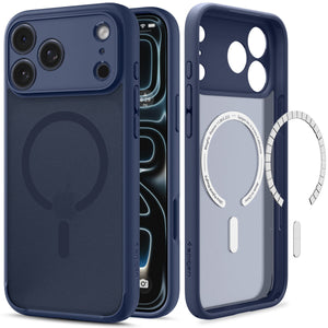 Spigen iPhone 18 Pro Ultra Hybrid Matte (MagFit) - Frost Deep Blue - product view 3