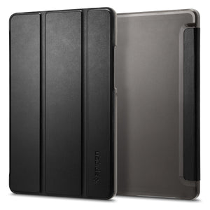 Spigen Galaxy Tab A11 / A9 Case – Smart Fold — Black folio front and fitted rear shell