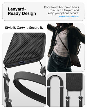 Spigen iPhone 18 Pro Liquid Air - Matte Black - feature illustration 38
