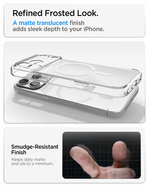 Spigen iPhone 18 Pro Ultra Hybrid Matte (MagFit) - Frost White - feature illustration 88