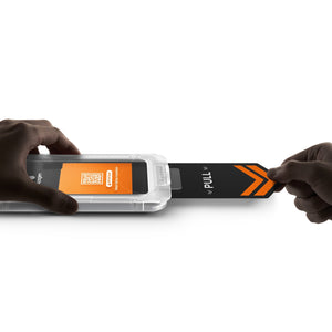 Spigen Galaxy S26 EZ Fit Pro HD Privacy – horizontal installation view
