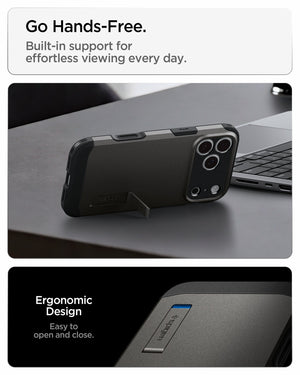 Spigen iPhone 18 Pro Tough Armor T (MagFit) - Gunmetal - feature illustration 42