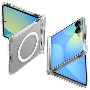 Spigen Galaxy Z Flip 8 Case Ultra Hybrid Pro MagFit - Clear White - image 1