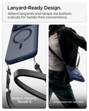 Spigen iPhone 18 Pro Ultra Hybrid Matte (MagFit) - Frost Deep Blue - feature illustration 86