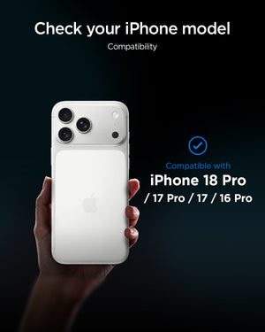 Compatibility panel for iPhone 18 Pro, 17 Pro, 17 and 16 Pro