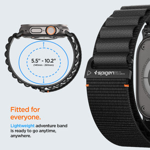 Spigen Apple Watch 49/46/45/44mm Band – WBF1 – Black – product detail image 11