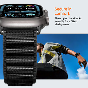 Spigen Apple Watch 49/46/45/44mm Band – WBF1 – Black – product detail image 12