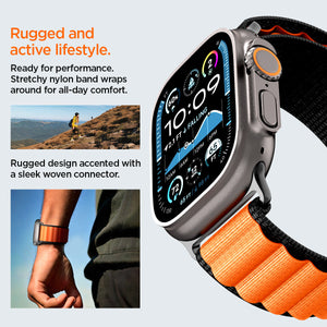Spigen Apple Watch 49/46/45/44mm Band – WBF1 – Black Orange – product detail image 15
