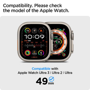 Spigen Apple Watch Ultra 3/2/1 Screen Protector GLAS.tR EZ Fit (2 Pack) view 2