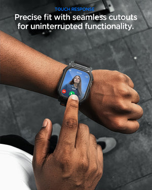 Spigen Apple Watch Ultra 3 / 2 / 1 (49mm) Case + Band – Lite Fit Pro with Glass — fit, construction or installation view 14