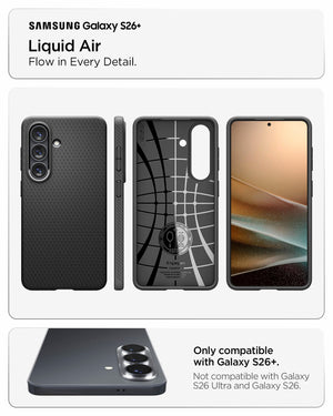 Spigen Galaxy S26 Plus Case – Liquid Air – Matte Black – product image 16