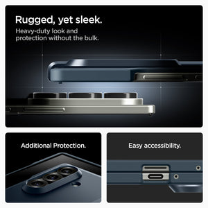 Spigen Galaxy Z Fold 7 Case – Tough Armor Pro (MagFit) – Metal Slate – product image 15