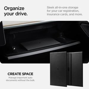 Spigen Car Registration & Insurance Holder Accessory Slim Document Wallet for Tesla Model 3/Y/S/X & Cybertruck view 7