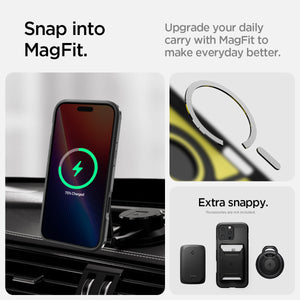 Spigen iPhone 16 Pro Tough Armor T AI MagFit case in Black - MagFit accessory feature panel